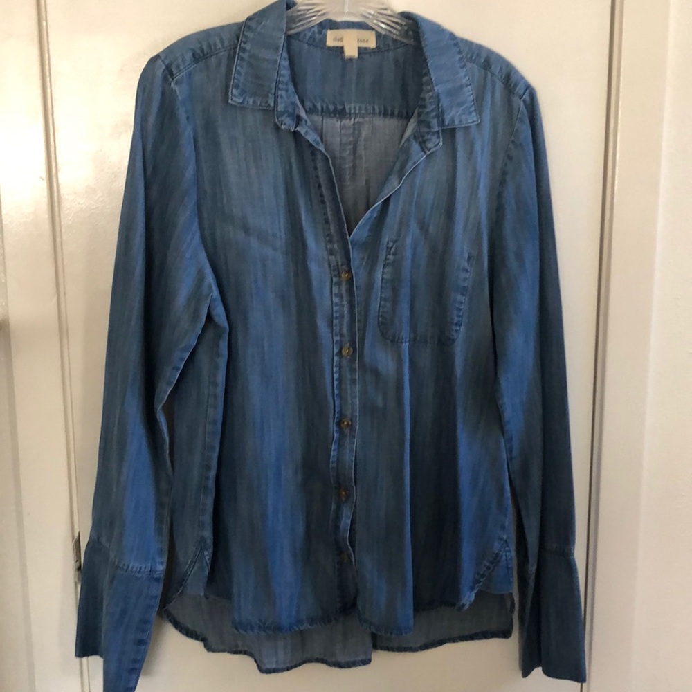 Cloth & Stone blue denim shirt